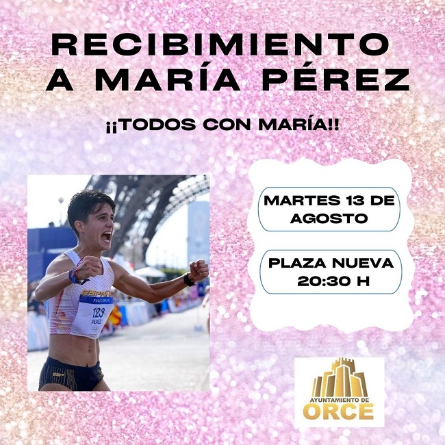 Recibimiento a María Pérez en Orce.