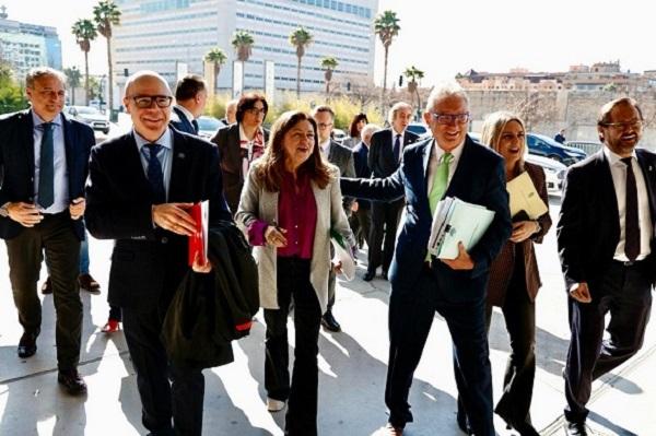 Llegada de la consejera al último Consejo Rector del Parque.