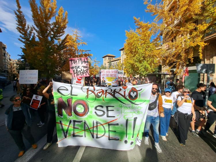 Pacarta de vecinos del barrio del Realejo.