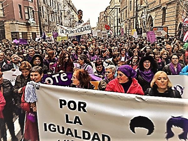 Imagen de la histórica manifestación del 8M.