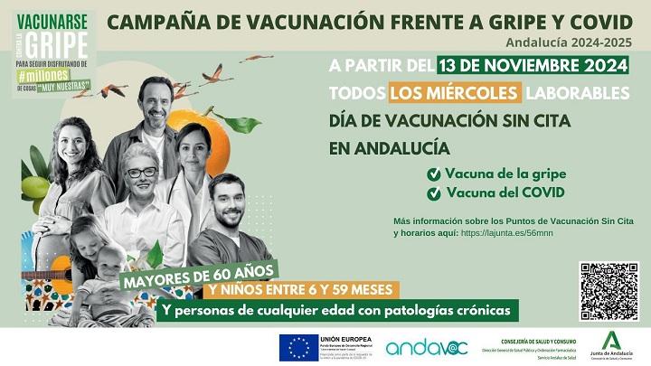 Cartel de la campaña de vacunación