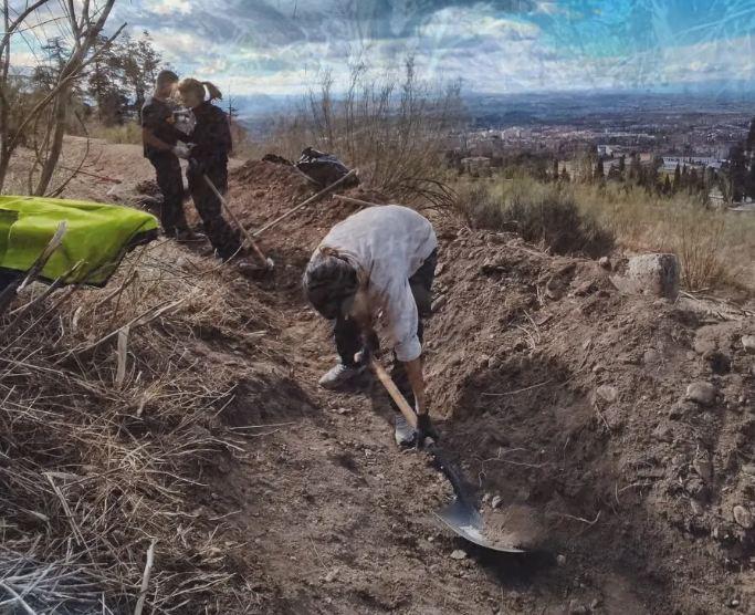 Trabajos de recuperación de la acequia Aynadamar. 