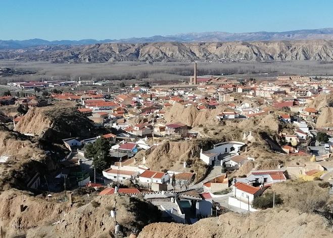 Vista de Benalúa, donde abundan las casas-cueva. 