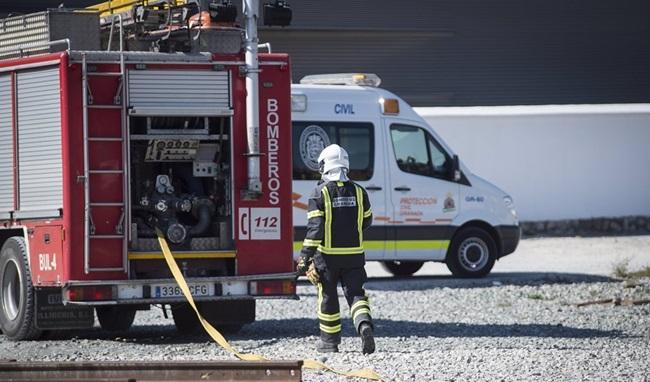 Efectivos de Bomberos durante una actuación en imagen de archivo. 