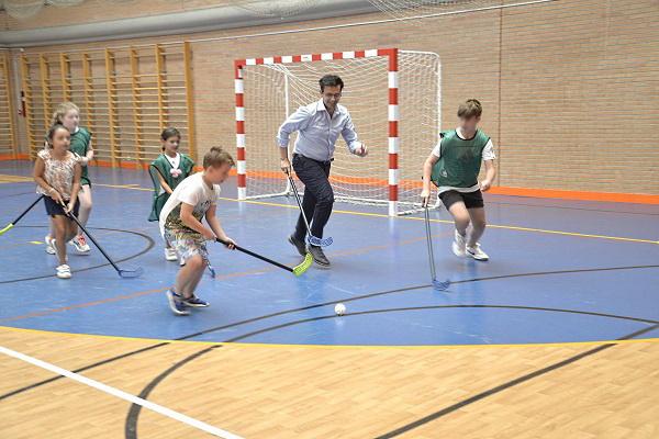 El alcalde ha visitado el campus deportivo este martes.