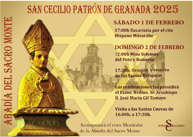 Cartel de las liturgias y actividades.