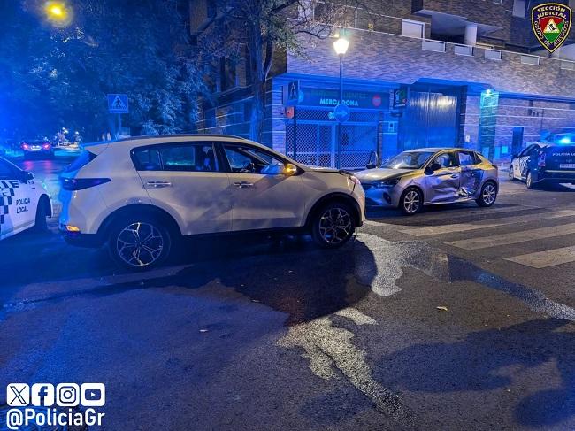 Coches siniestrados en el accidente.