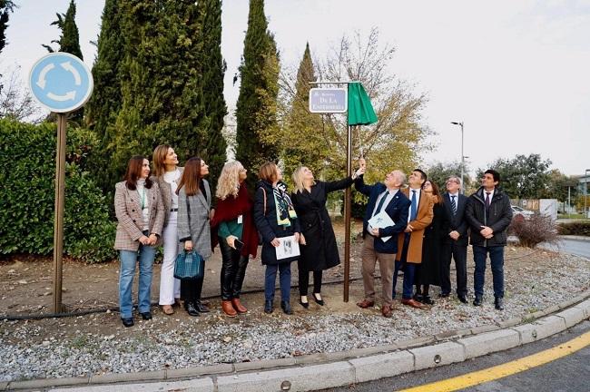 Inauguración de una rotonda en reconocimiento a la enfermería en el PTS.