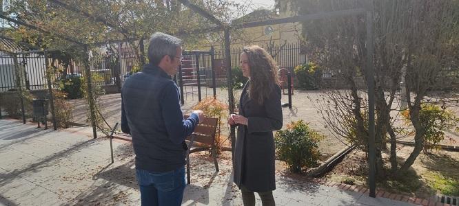 La alcaldesa y el concejal de Mantenimiento.