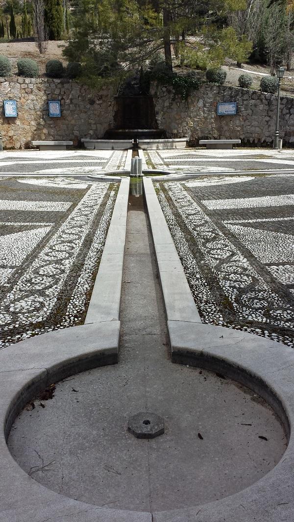 Fuente del Parque de Alfacar bajo la que se pretenden buscar los restos.