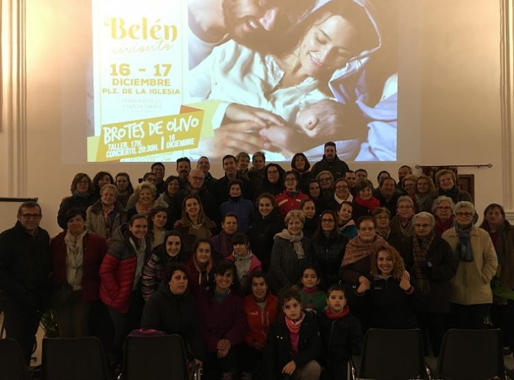 Grupo que protagonizará el belén viviente de Huétor Tájar.