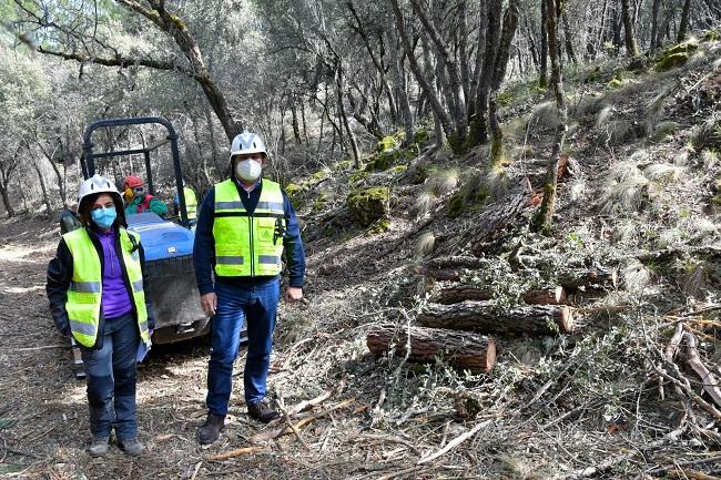 Zona donde se realizan los trabajos.