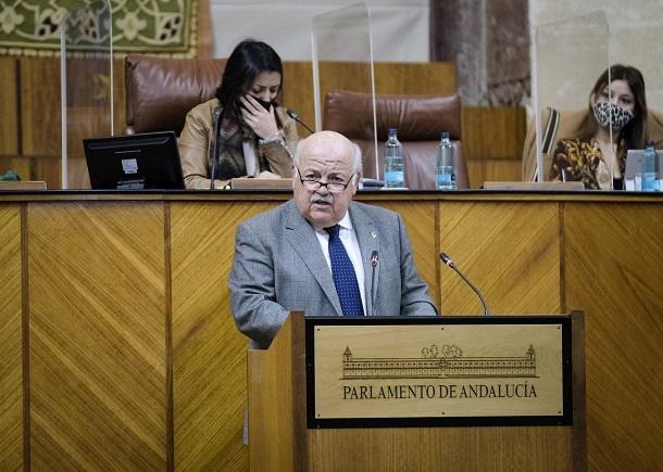 Jesús Aguirre, este jueves en el Parlamento.