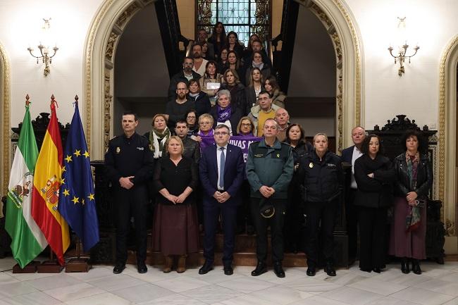 Minuto de silencio contra la violencia machista. 