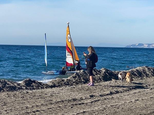 Playa Granada, este sábado. 