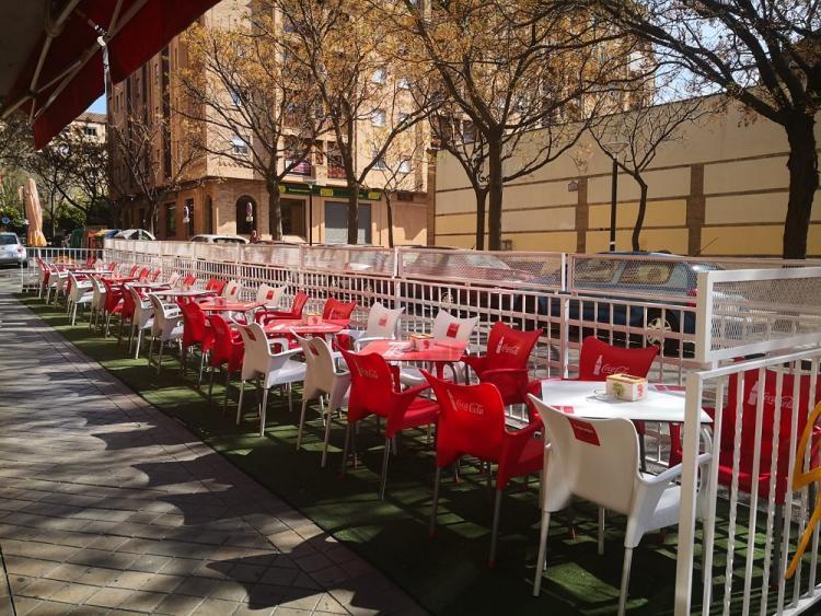 Una terraza en Granada.