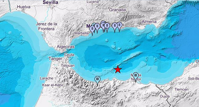 El terremoto se ha registrado a las 2.40 horas.