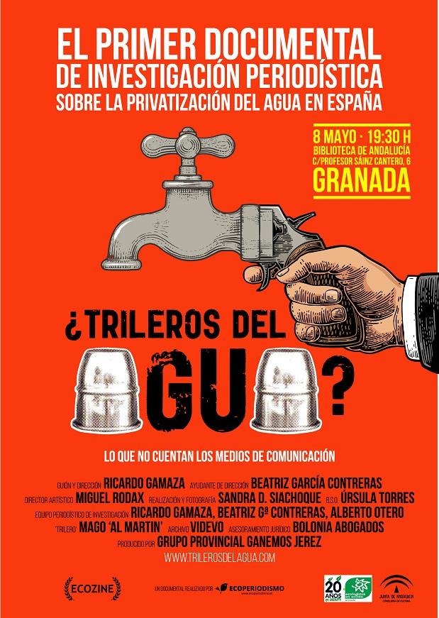 Cartel de la proyección.