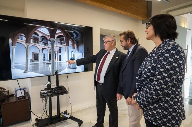 El alcalde de Guadix con el delegado de la Junta y la de Desarrollo Educativo.