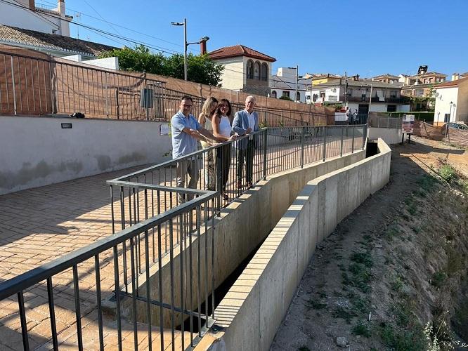 Acequia del Genital, en Cájar, una de las que se han restaurado. 