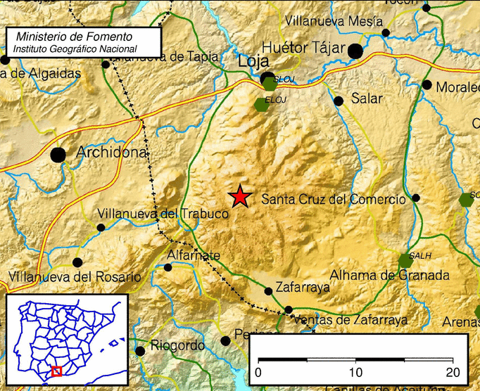 El terremoto se ha sentido también en la provincia de Málaga. 