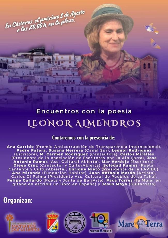 Cartel del certamen dedicado a Leonor Almendros.