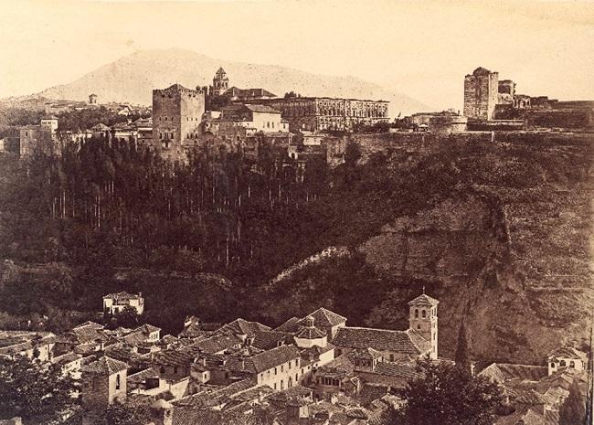 Vista de la Alhambra desde el Albaicín, de Charles Clifford. 