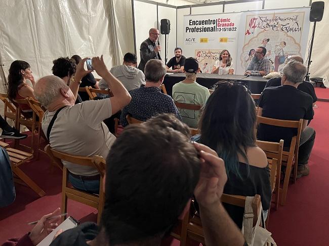 Alejandro Casasola presenta la mesa redonda de Sergio García y Teresa Valero