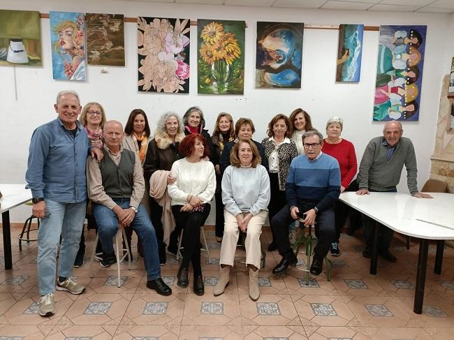 Foto de grupo de la asociación de pintores Las Eras.