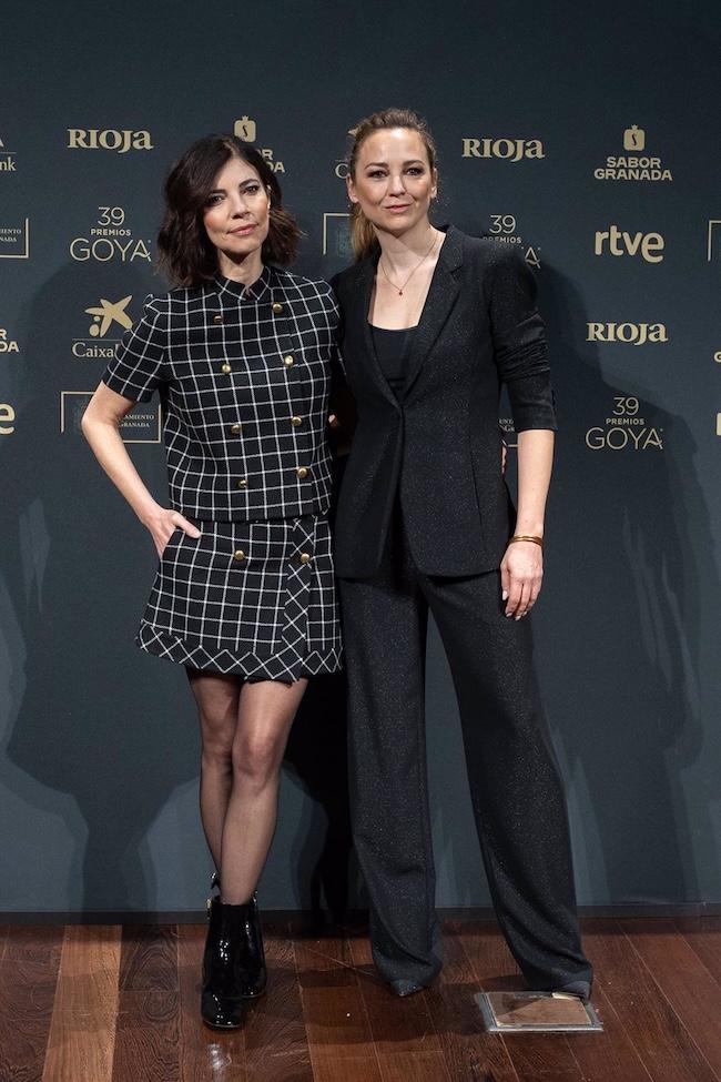 Las presentadoras de los Premios Goya 2025 y actrices, Maribel Verdú y Leonor Watling, atienden a los medios a dos semanas de la gala de los Goya 2025.