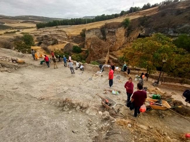 Lugar en el que se llevan a cabo las excavaciones. 