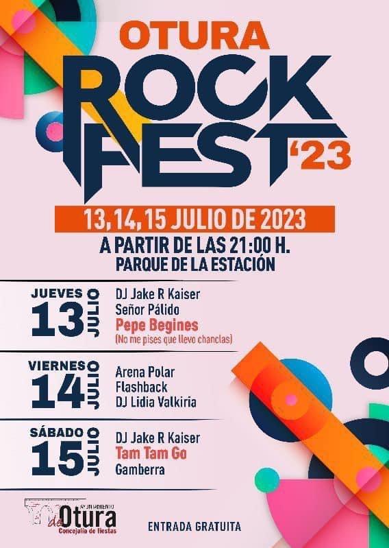 Cartel del Otura Rock Fest.