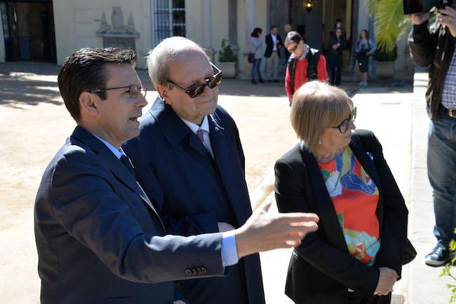 Gimferrer, en el Carmen de los Mártires.