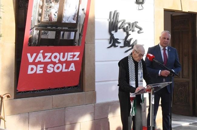 Andrés Vázquez de Sola el pasado mes de marzo en la inauguración de su museo en San Roque.