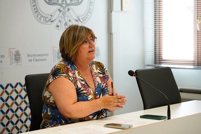 Ana Muñoz en rueda de prensa.