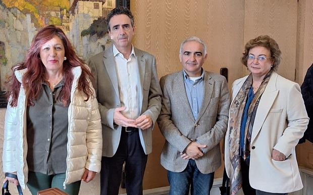 Reciente encuentro de representantes de la asociación con el edil de Urbanismo.