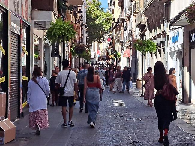 Calle Mesones, este sábado.