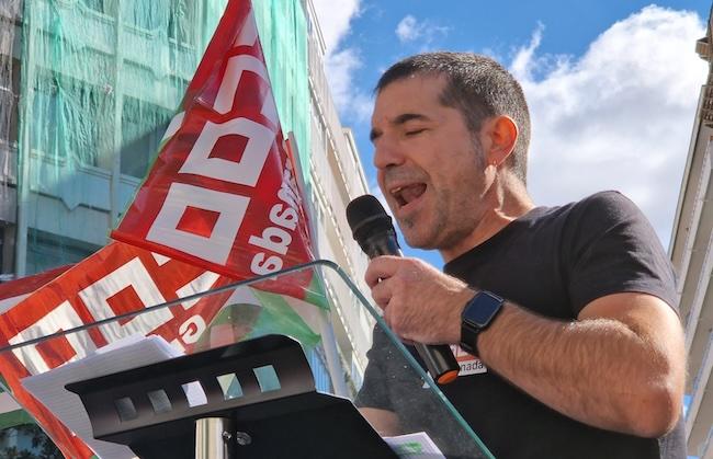 Dani mesa, en una imagen de archivo, en una movilización sindical.