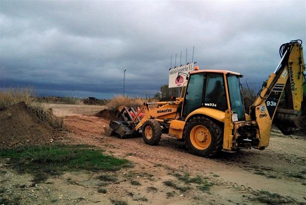 Trabajos en la variante de Moraleda. 