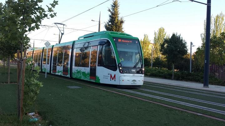 Uno de los trenes del Metro.