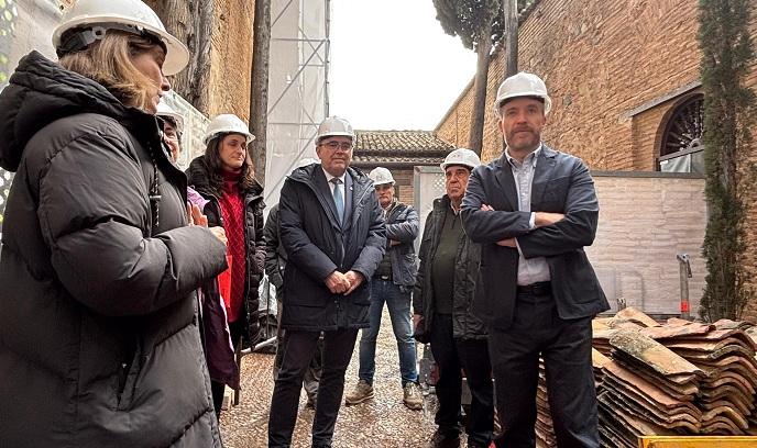 Visita a las obras de conservación del Parador. 