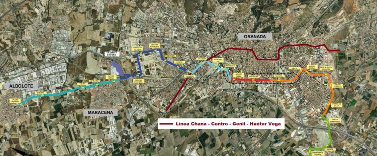 Infografía con el trazado de una segunda línea para el Metro.