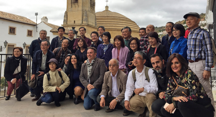 Foto de familia del grupo en Montefrío.