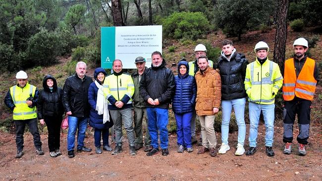 Visita a las obras de adecuación de las antiguas minas de La Encina.