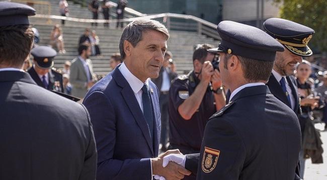 Pedro Fernández, en el acto del Día de la Policía.