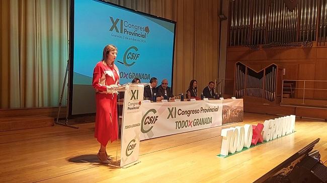 Victoria Eugenia Pineda, durante su intervención.