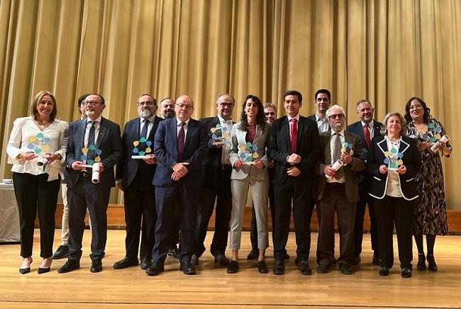 Foto de familia tras la entrega de los premios.