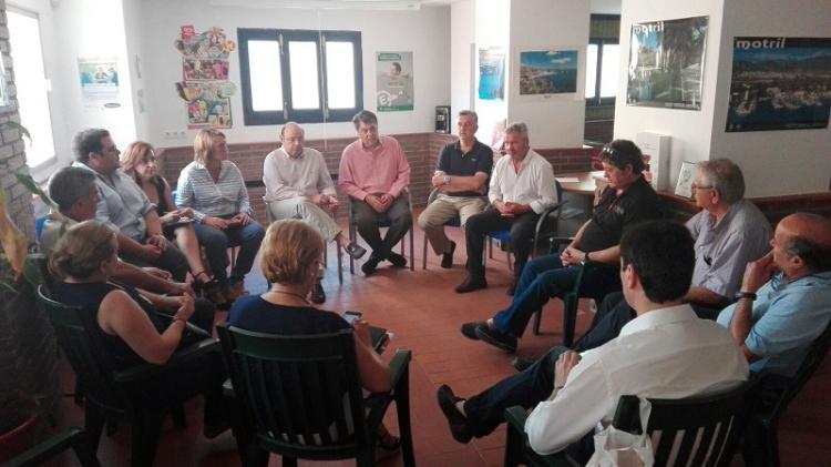 Un momento de la reunión del PP con los empresarios de chiringuitos de la Costa. 