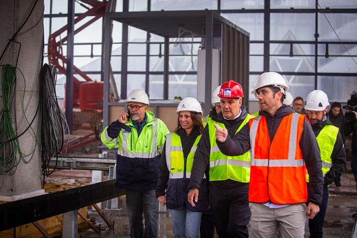 Visita a las obras del nuevo telecabina. 