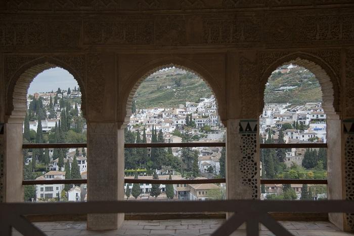 Vista del Albaicín desde la Alhambra.